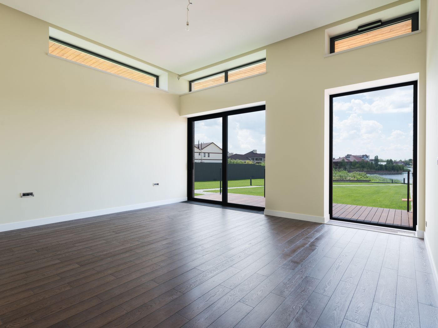 Open plan family living room after a full house renovation by CK Construction