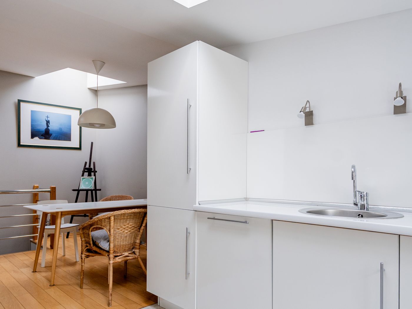 Kitchen rear extension with skylight in a Birmingham terraced house